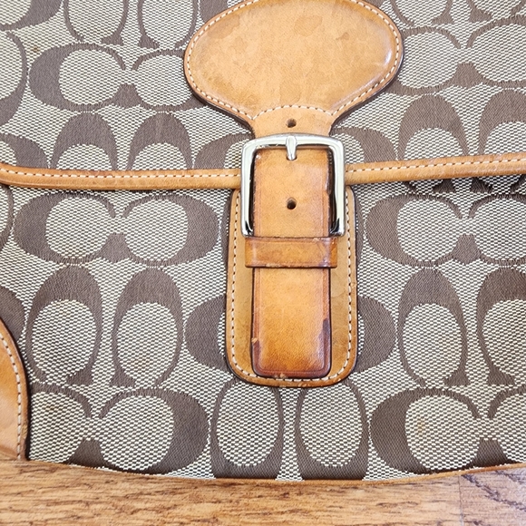 Coach Vintage Canvas Leather Crossbody Purse - Picture 2 of 13